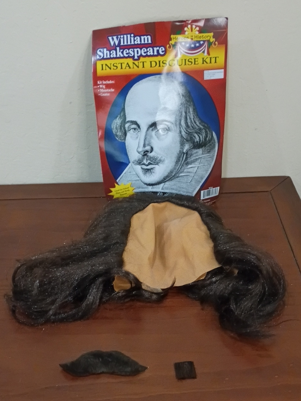 William Shakespeare Halloween Instant Disguise